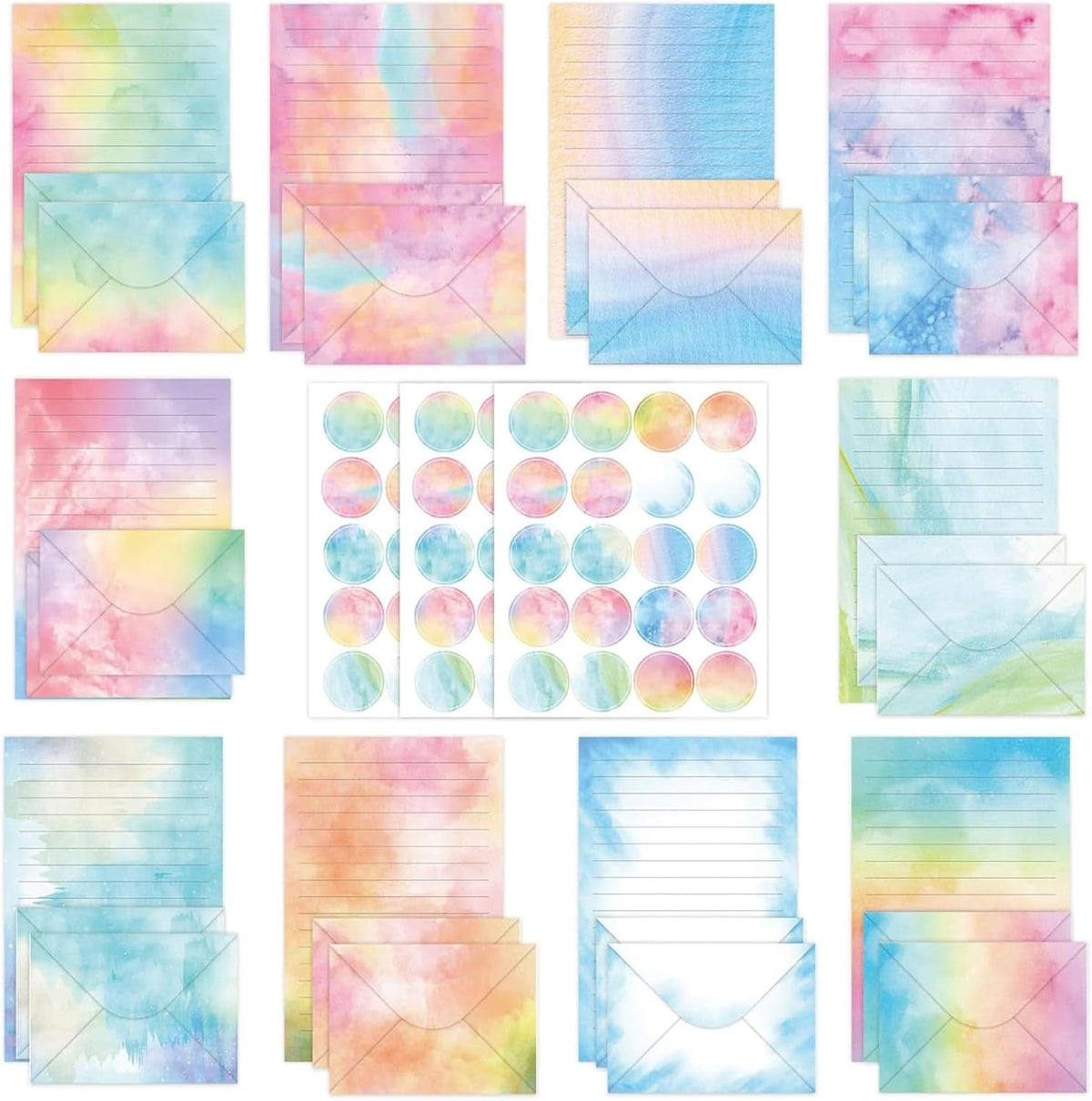 91 Pcs Stationery Paper Envelopes Set