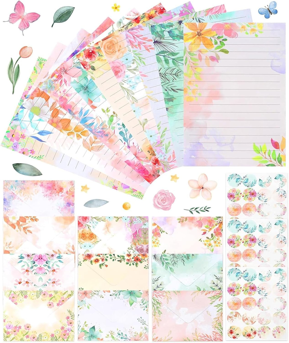 91 Pcs Stationery Paper Envelopes Set