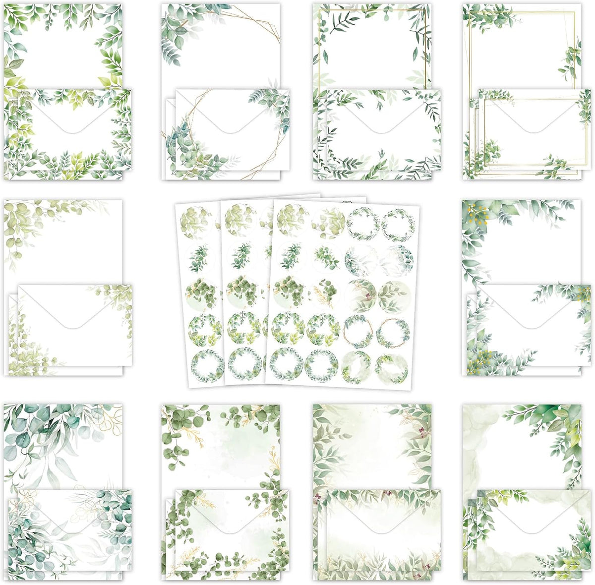 91 Pcs Stationery Paper Envelopes Set